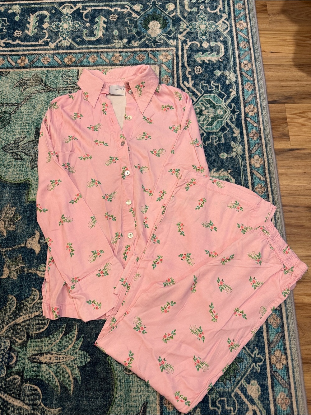 Sleeper Pink Floral Pajama Set